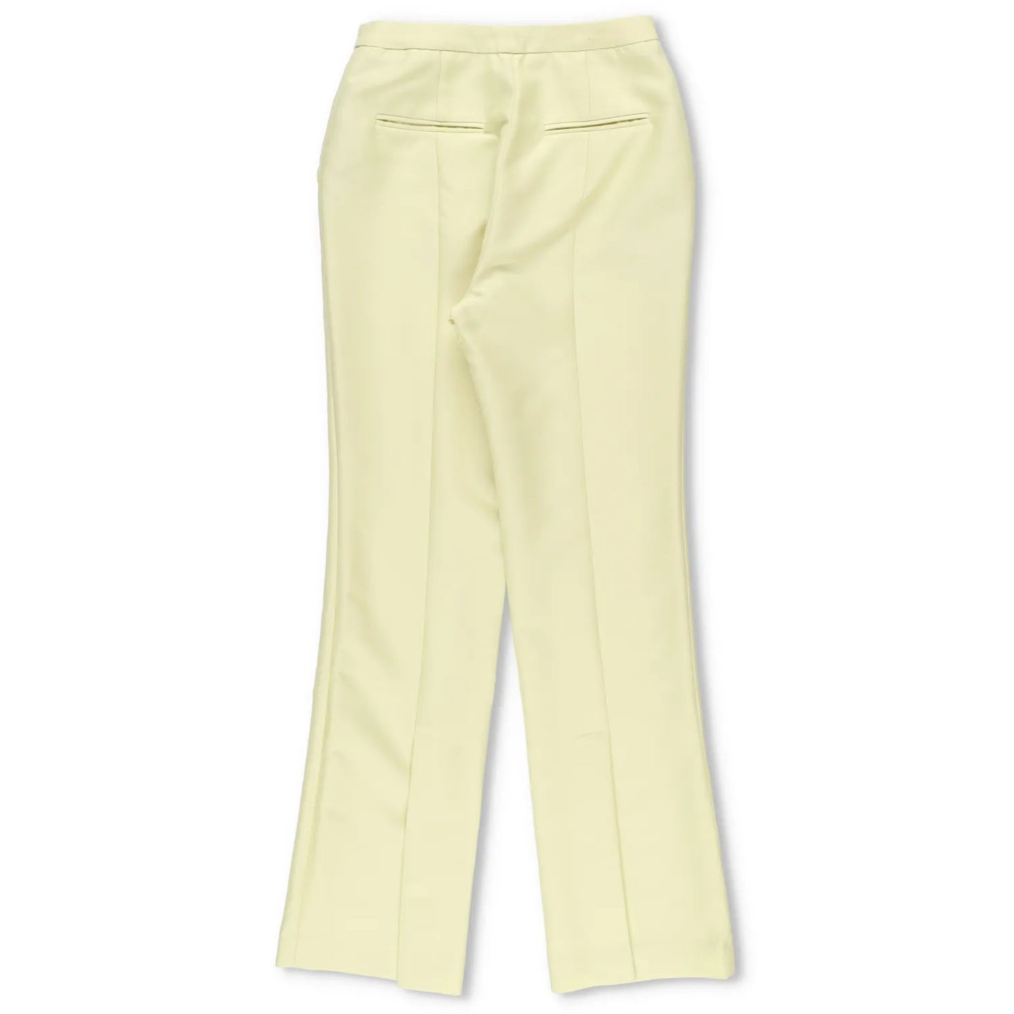 LVIR Womens Flared Trousers Back Slit Wool Blend Pants Green Size S RRP 235 — View 9