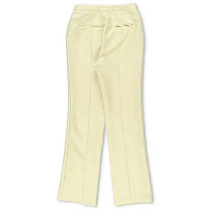 LVIR Womens Flared Trousers Back Slit Wool Blend Pants Green Size S RRP 235 — View 9