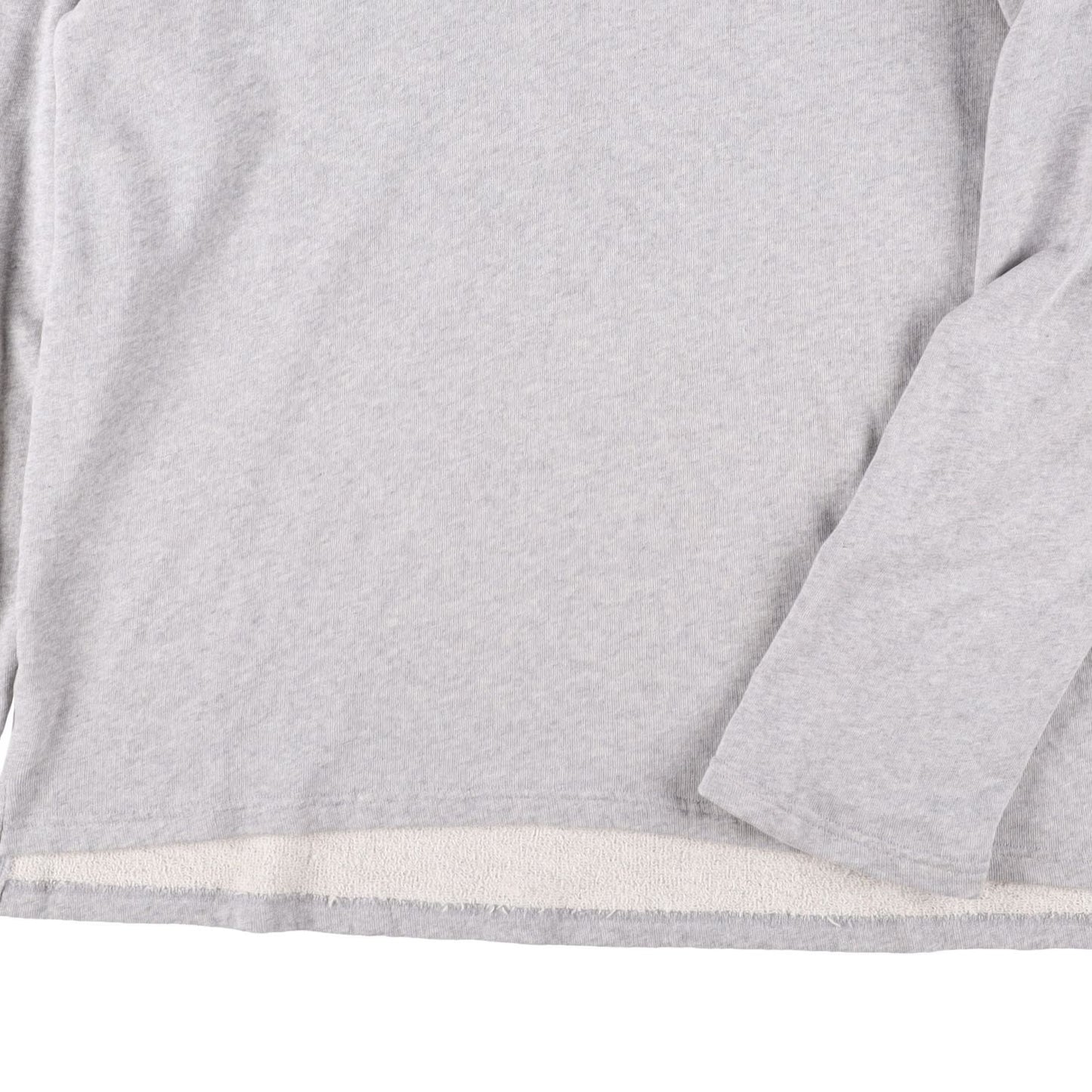 MARTINE ROSE Mens Polo Shirt Collared Quarter Zip Grey Long Sleeve Size L RRP340 — View 3