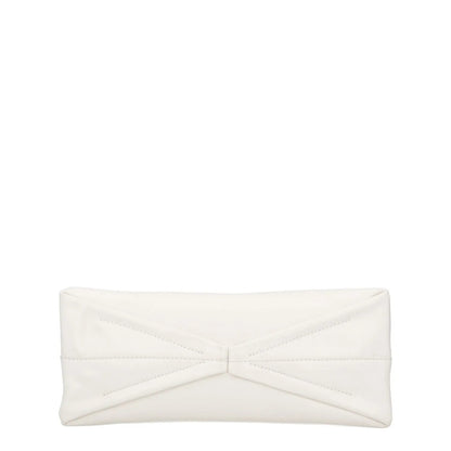 ALEXANDER MCQUEEN Womens Clutch Bag White Leather Gold Hardware Size M RRP 1900 — View 8