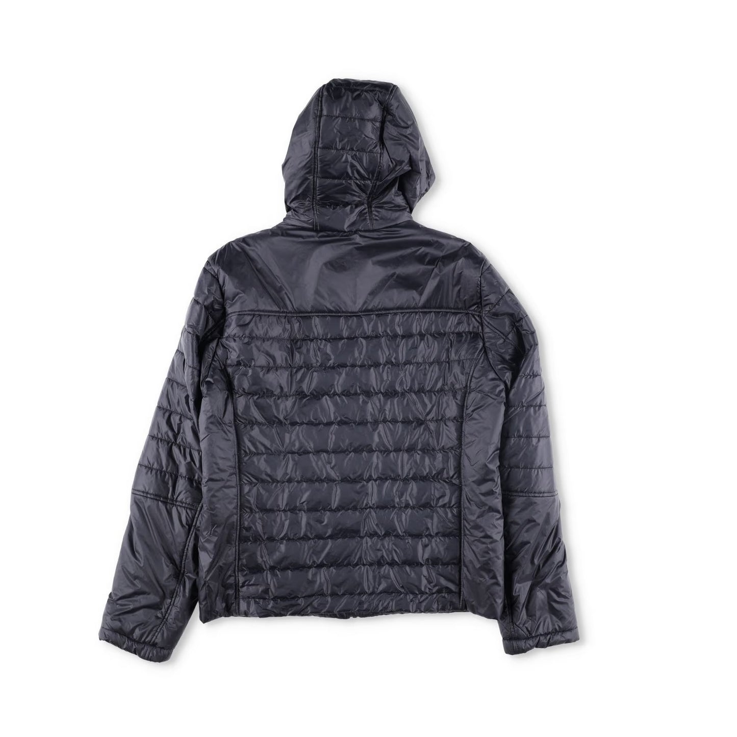 CANALI Mens Quilted Nylon Jacket Black Hooded Stand Up Collar Zip RRP 500 — View 7