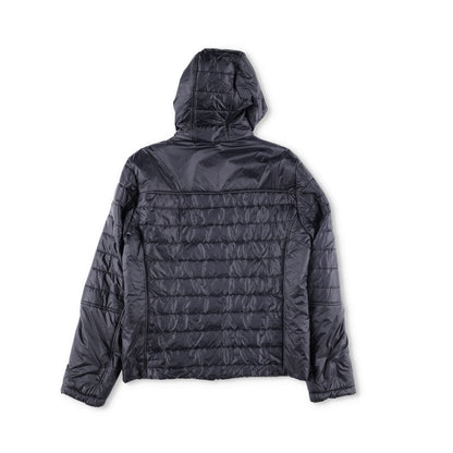 CANALI Mens Quilted Nylon Jacket Black Hooded Stand Up Collar Zip RRP 500 — View 7