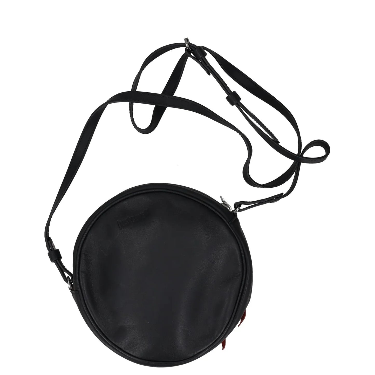 JUST CAVALLI Womens Shoulder Bag Black Red Leather Horse Design S RRP 300 — View 3