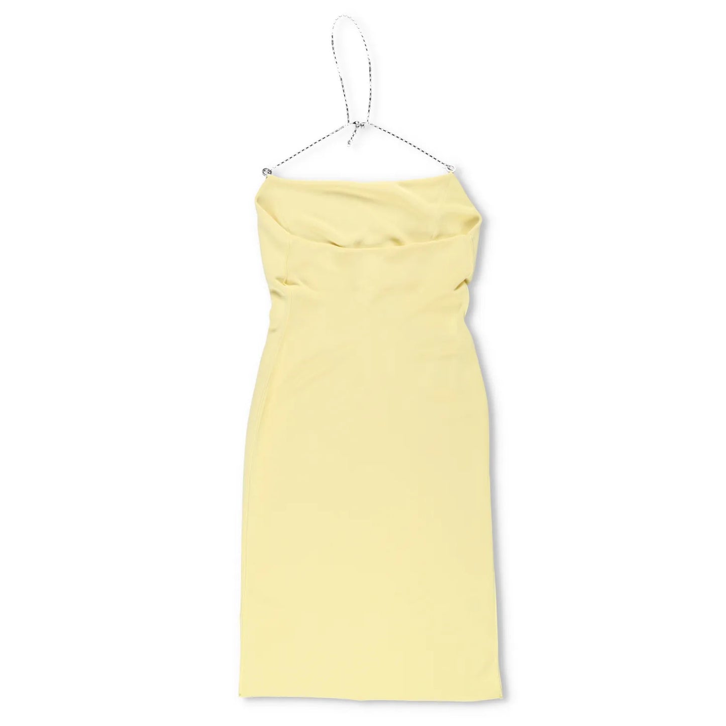 BOTTEGA VENETA Womens Dress Sleeveless Knee Length Yellow Chain Strap M RRP 1970 — View 8