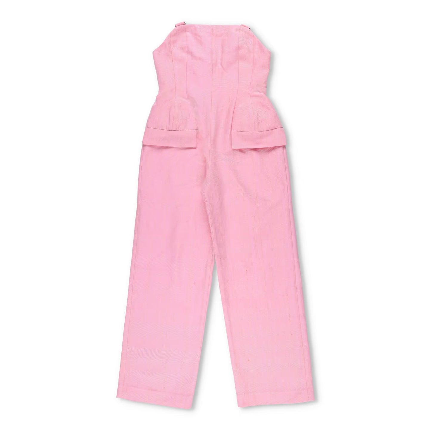 PAPA OPPONG Womens Edy Petiole Overall Kente Jumpsuit Pink One-Piece S RRP 2265