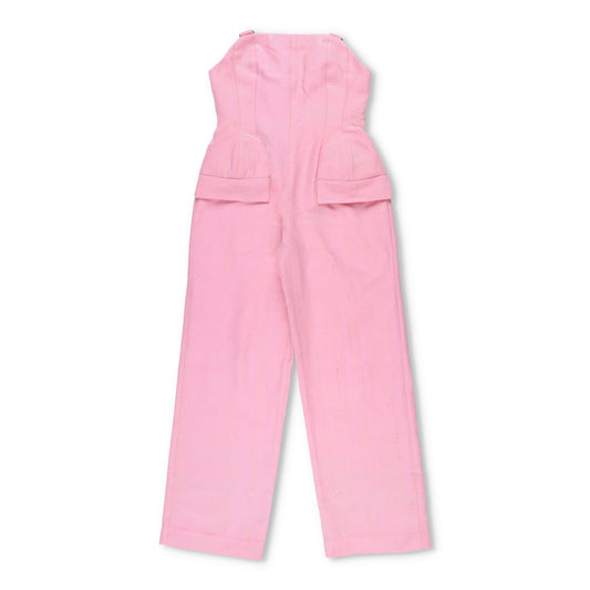 PAPA OPPONG Womens Edy Petiole Overall Kente Jumpsuit Pink One-Piece S RRP 2265