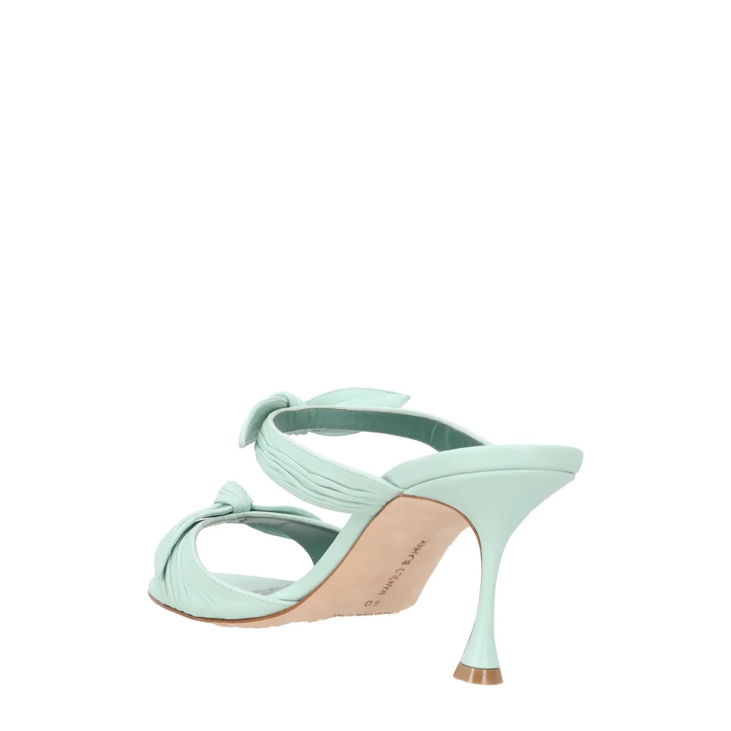 MANOLO BLAHNIK Womens Lollo 70 High Heel Double Strap Sandal Leather UK7 RRP 909 — View 5