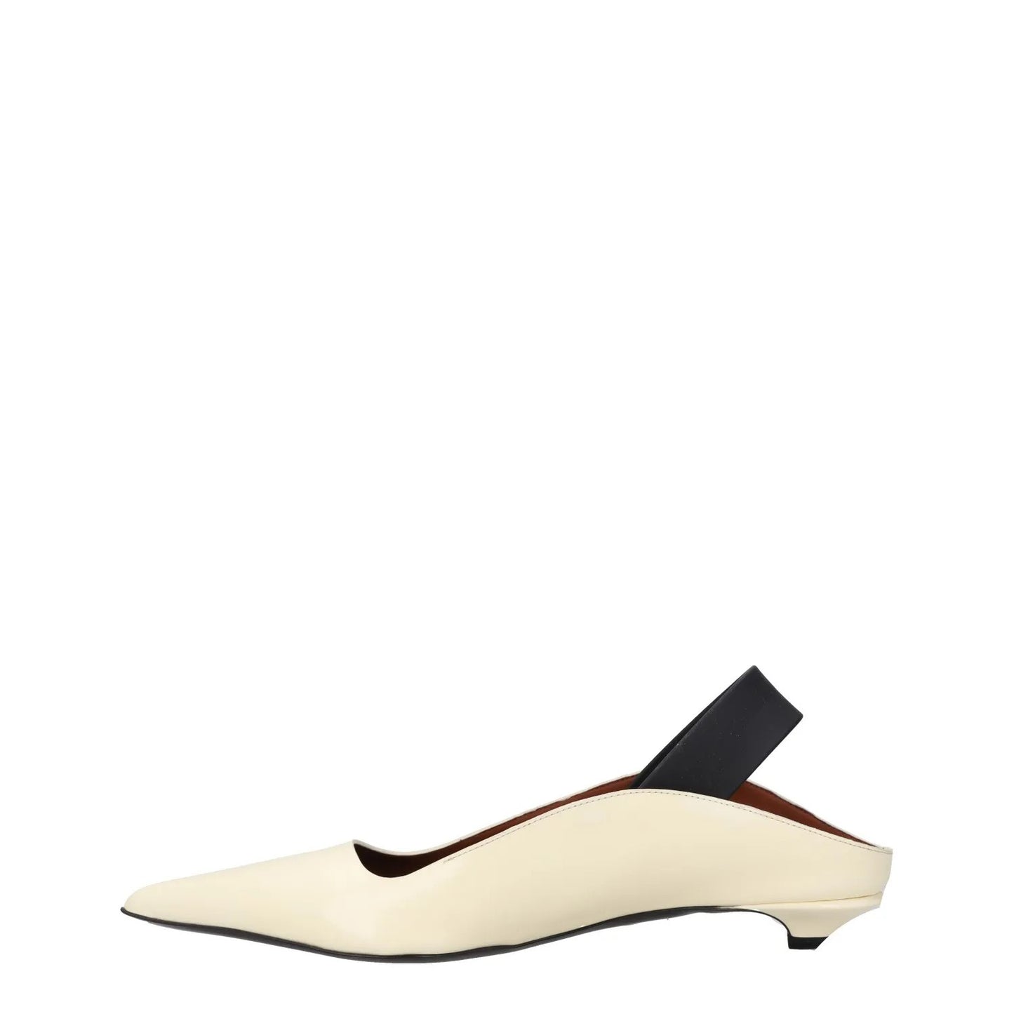 PROENZA SCHOULER Womens Slingback Heels Pointed Toe White Leather UK 3 RRP 700 — View 4