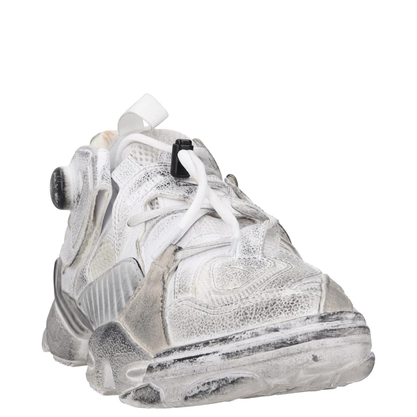 REEBOK X VETEMENTS Womens Trainers White Leather Low Top Lace Up UK 5 RRP 300 — View 2