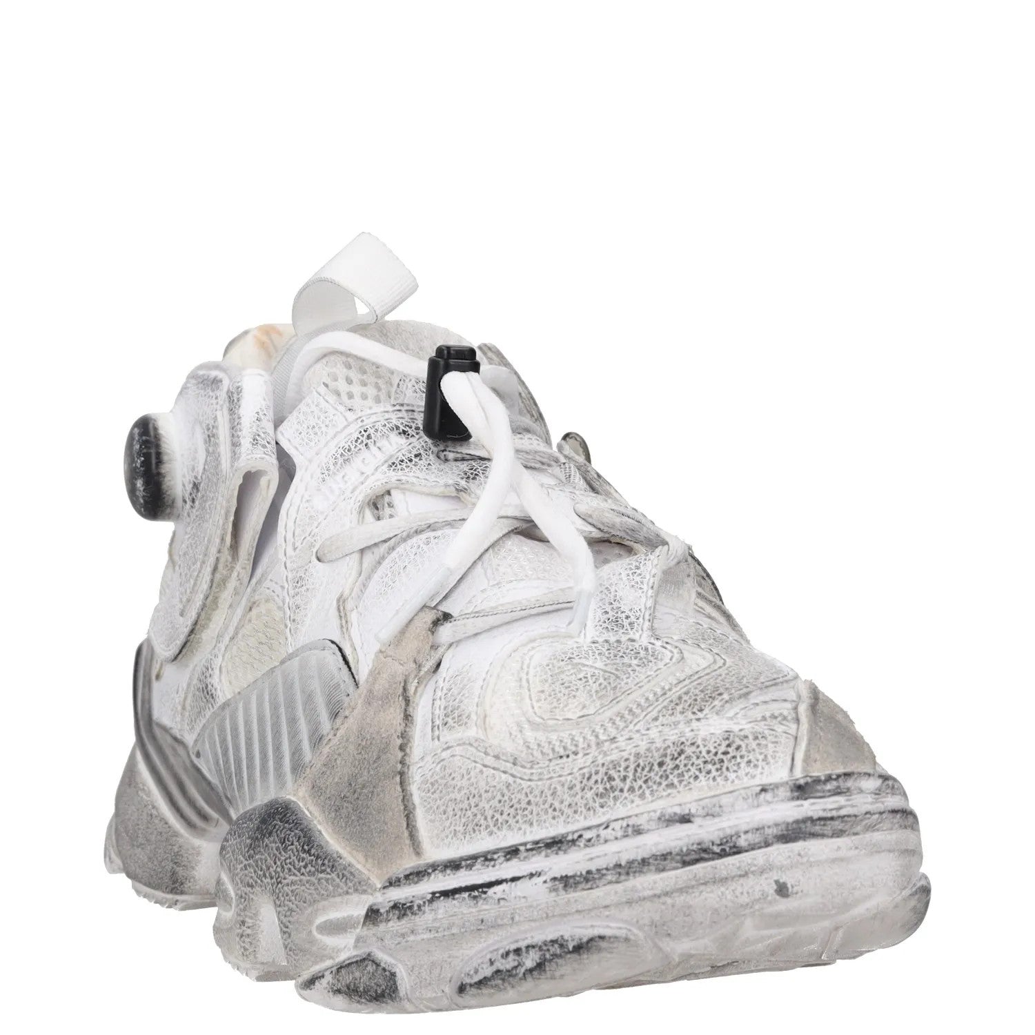 REEBOK X VETEMENTS Womens Trainers White Leather Low Top Lace Up UK 5 RRP 300 — View 2