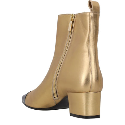 CAREL Womens Estime Exclusive Ankle Bootie Gold Leather Patent Formal UK5 RRP505 — View 5