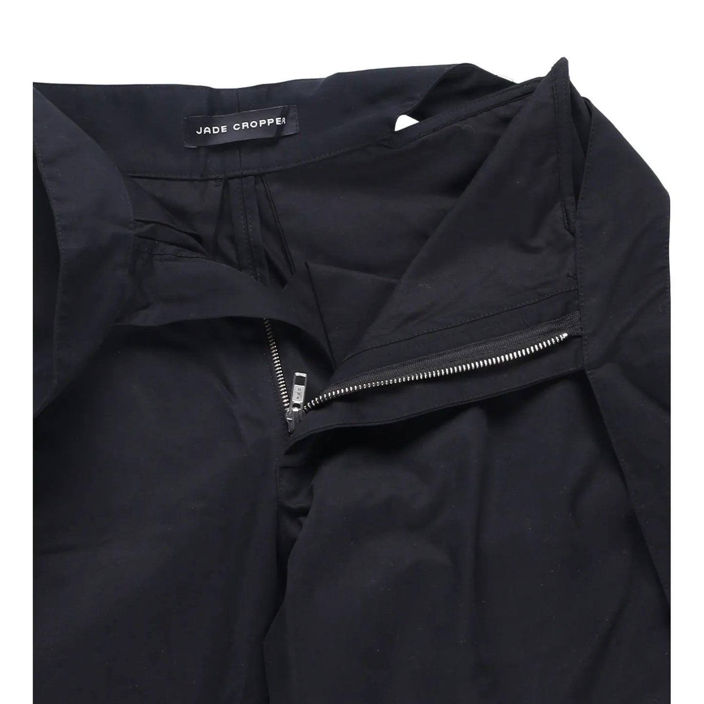 JADE CROPPER Womens Wrap Belt Cargo Trousers Black High Rise Wide Leg XS RRP 575 — View 9