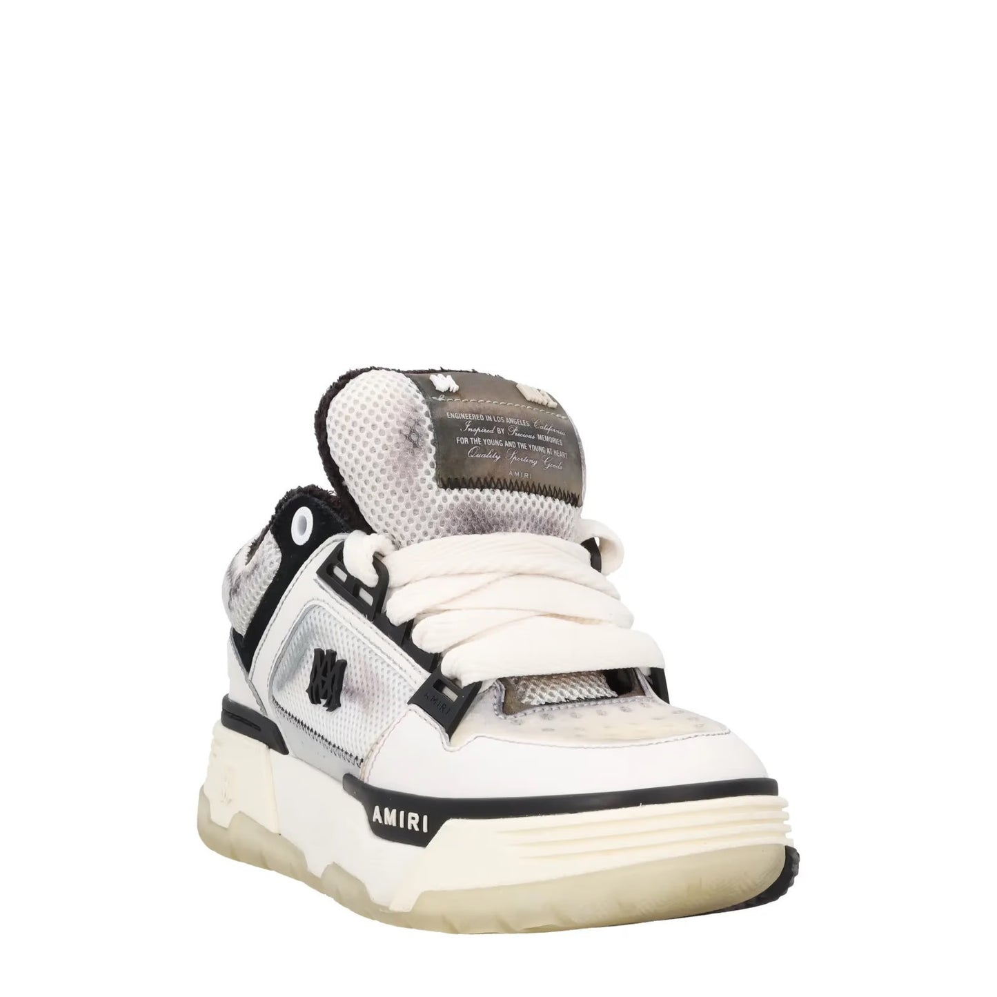 AMIRI Womens MA-1 Low Top Trainers Black Leather Lace Up Sneakers EU 36 RRP 741 — View 2