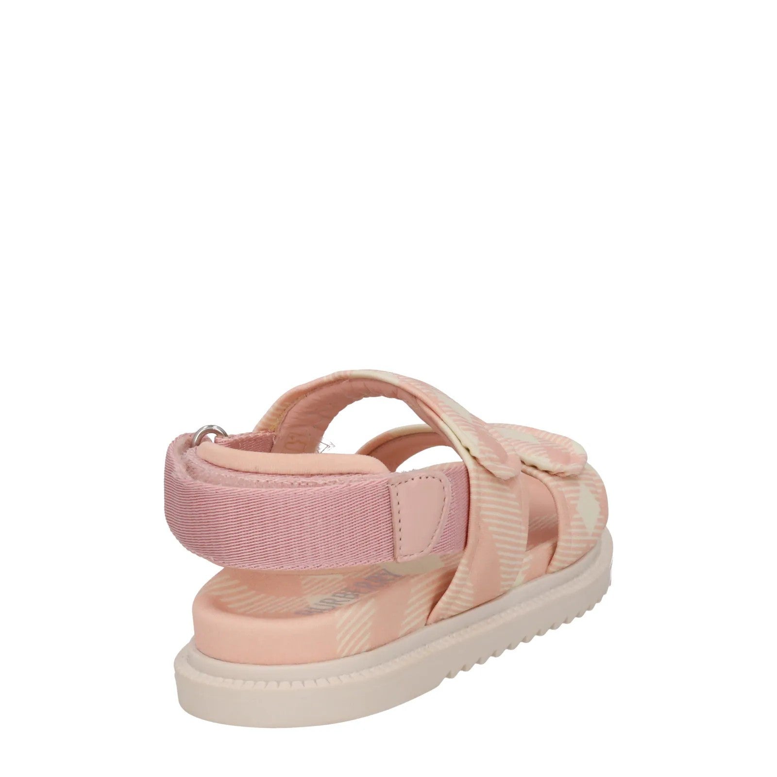 BURBERRY Girls Kids K1-Jamie Sandals Slingback Pink Nylon Salmon UK 2.5 RRP280 — View 6