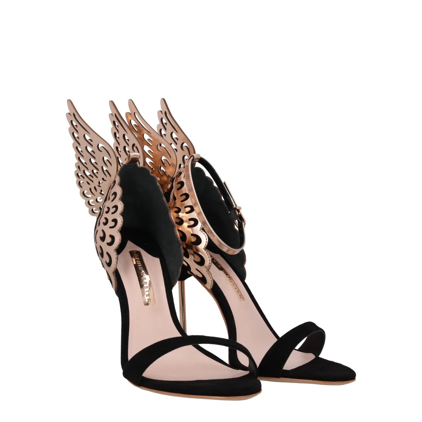 SOPHIA WEBSTER Womens Evangeline Sandal Suede Leather Black Heel UK 7.5 RRP580 — View 9
