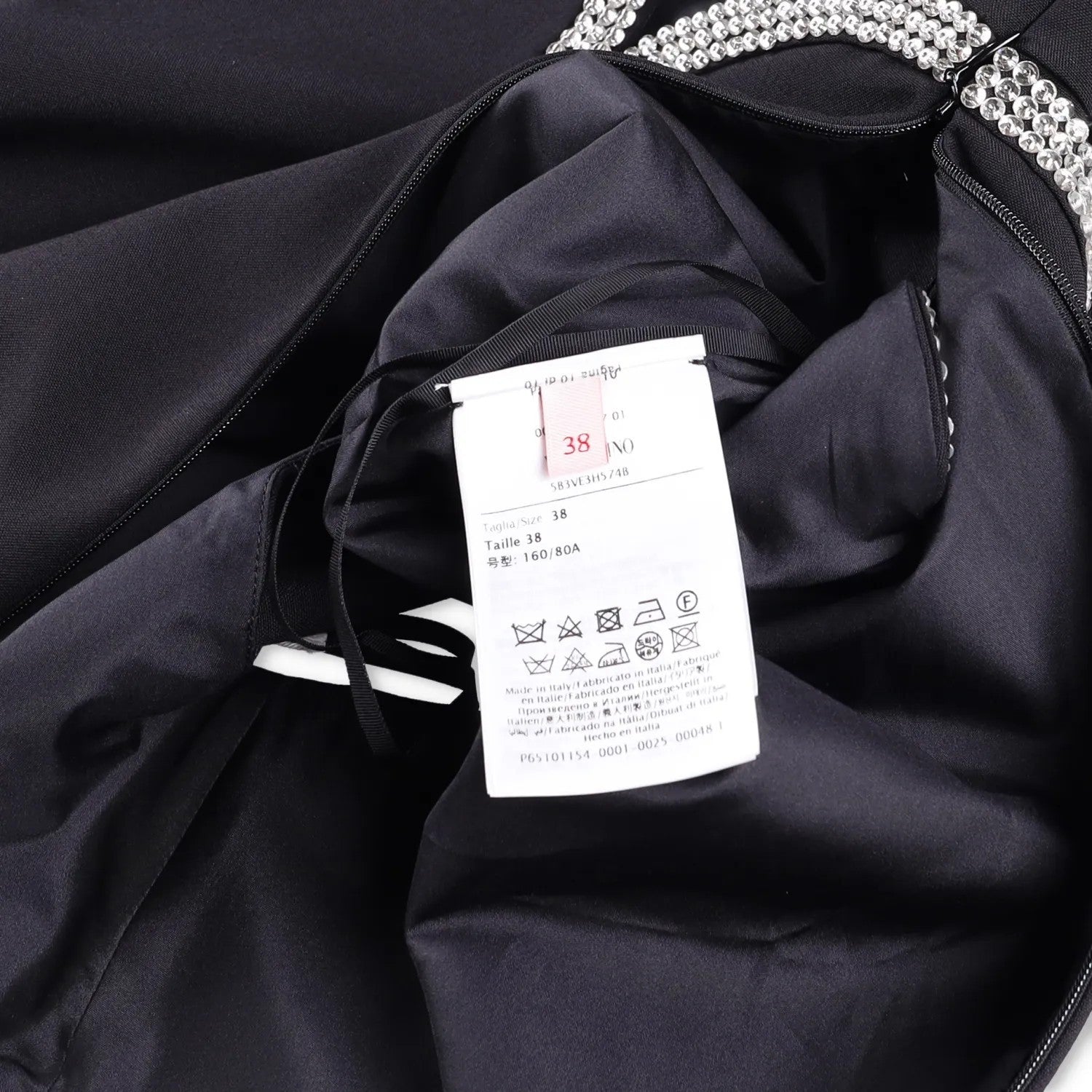 VALENTINO GARAVANI Womens Jumpsuit Embroidered One-Piece Black Size 38 RRP 5690 — View 9