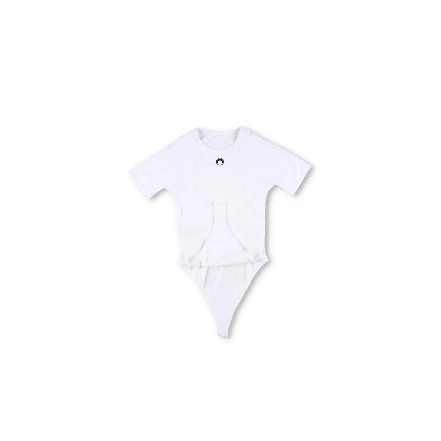 MARINE SERRE Womens Organic Cotton Bodysuit One-Piece White Size M RRP 260 — View 5