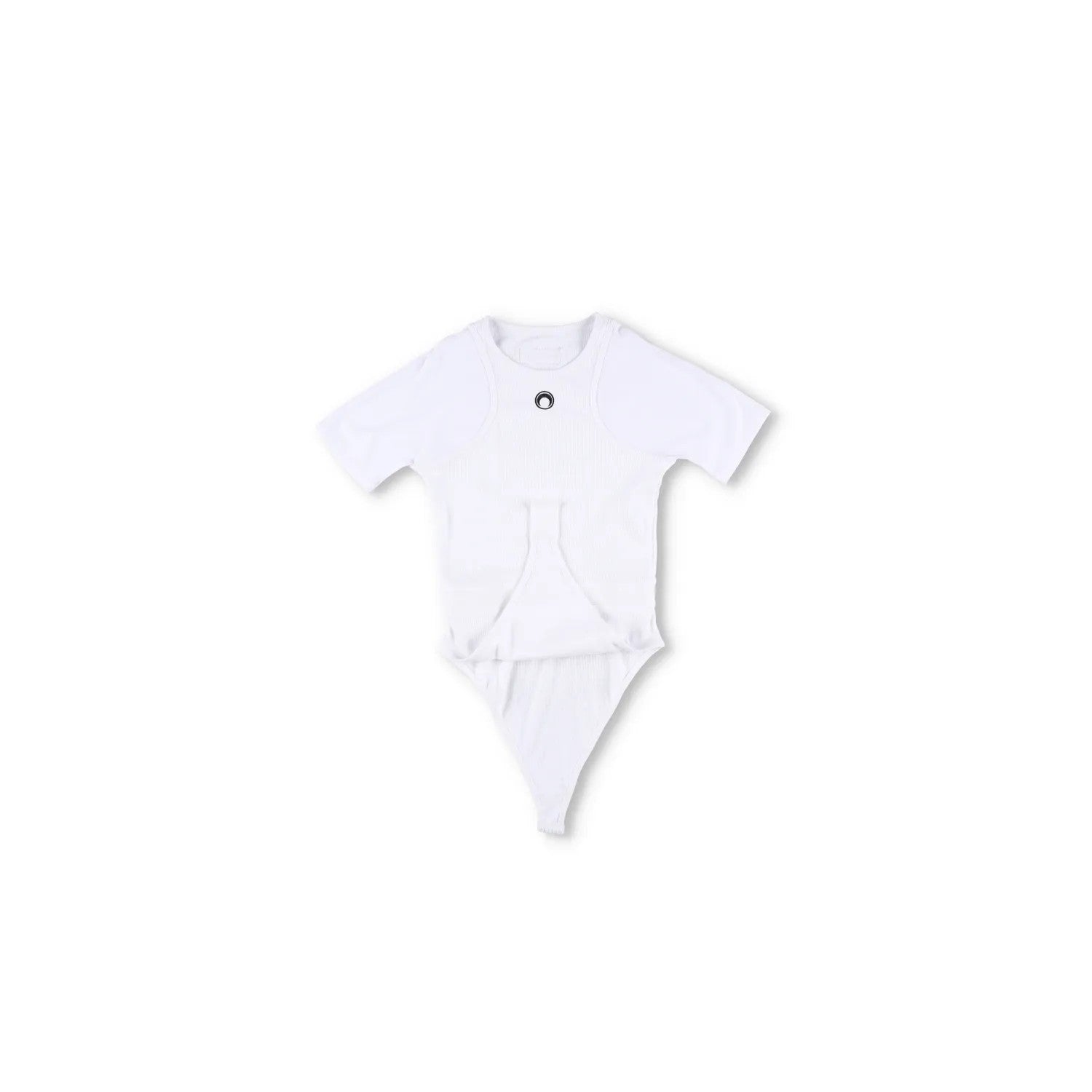 MARINE SERRE Womens Organic Cotton Bodysuit One-Piece White Size M RRP 260 — View 5