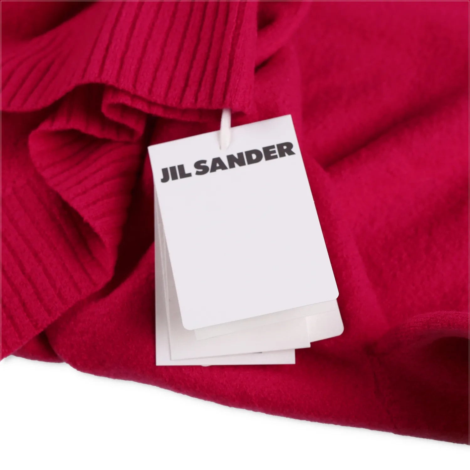 JIL SANDER Mens Fine Boiled Wool Crew Neck Jumper Pullover Red Size 50 RRP 660 — View 5
