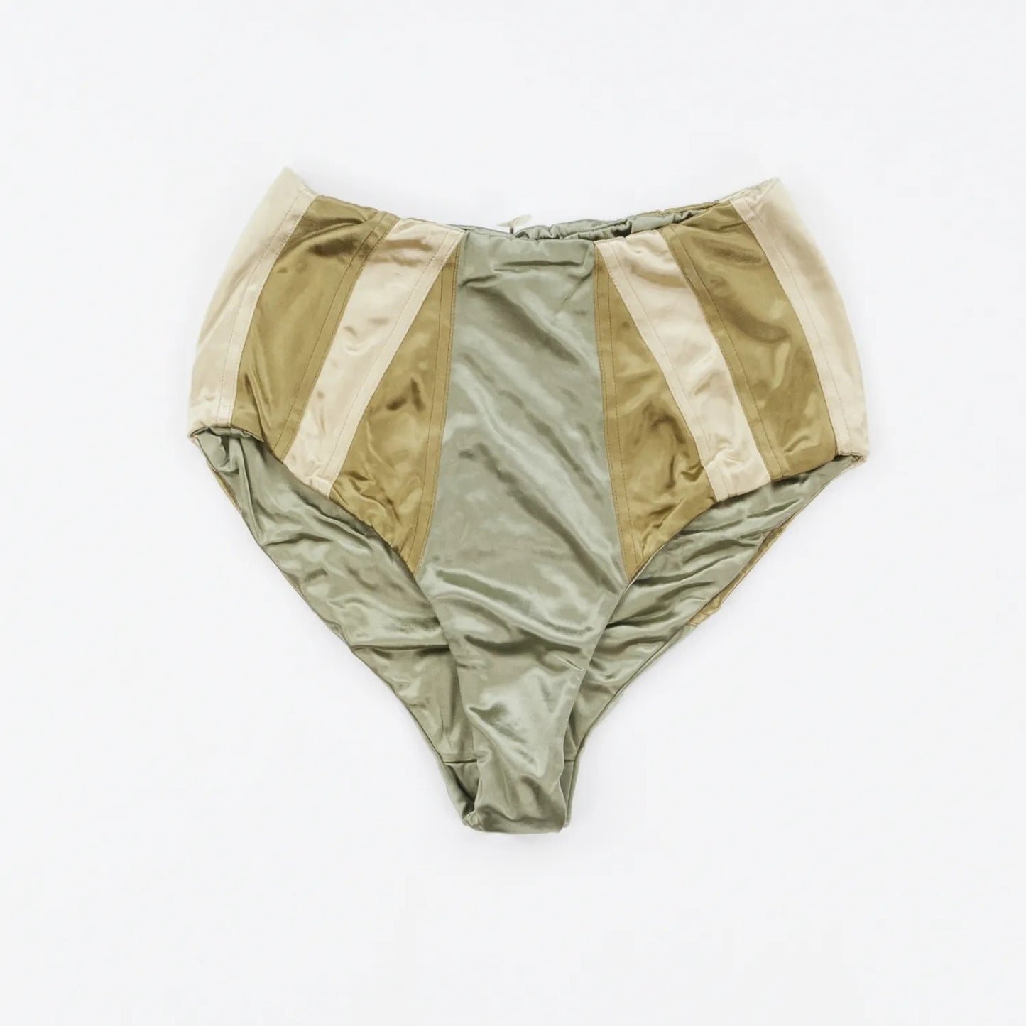 ISA BOULDER Womens Reversible Course Bikini Bottm High Waist Green Size M RRP125 — View 3