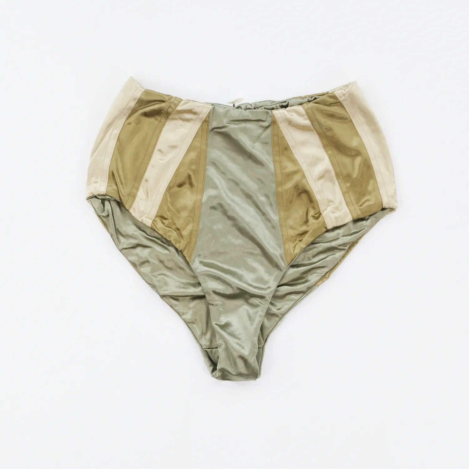 ISA BOULDER Womens Reversible Course Bikini Bottm High Waist Green Size M RRP125 — View 3