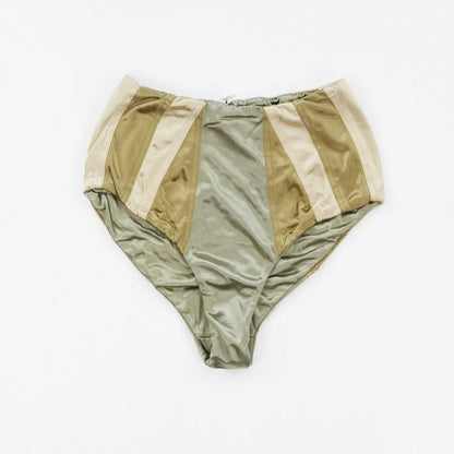 ISA BOULDER Womens Reversible Course Bikini Bottm High Waist Green Size M RRP125 — View 3