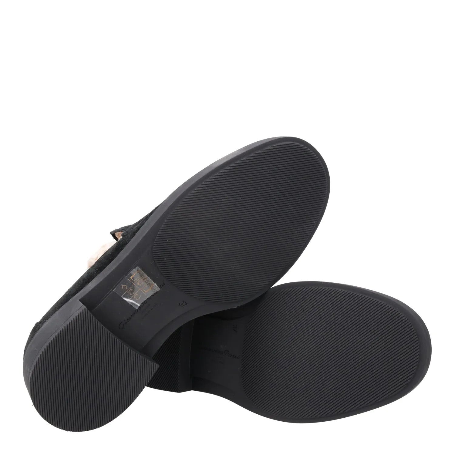 GIANVITO ROSSI Womens Harris Velour Velvet Casual Loafers Black EU 36 RRP 710 — View 8