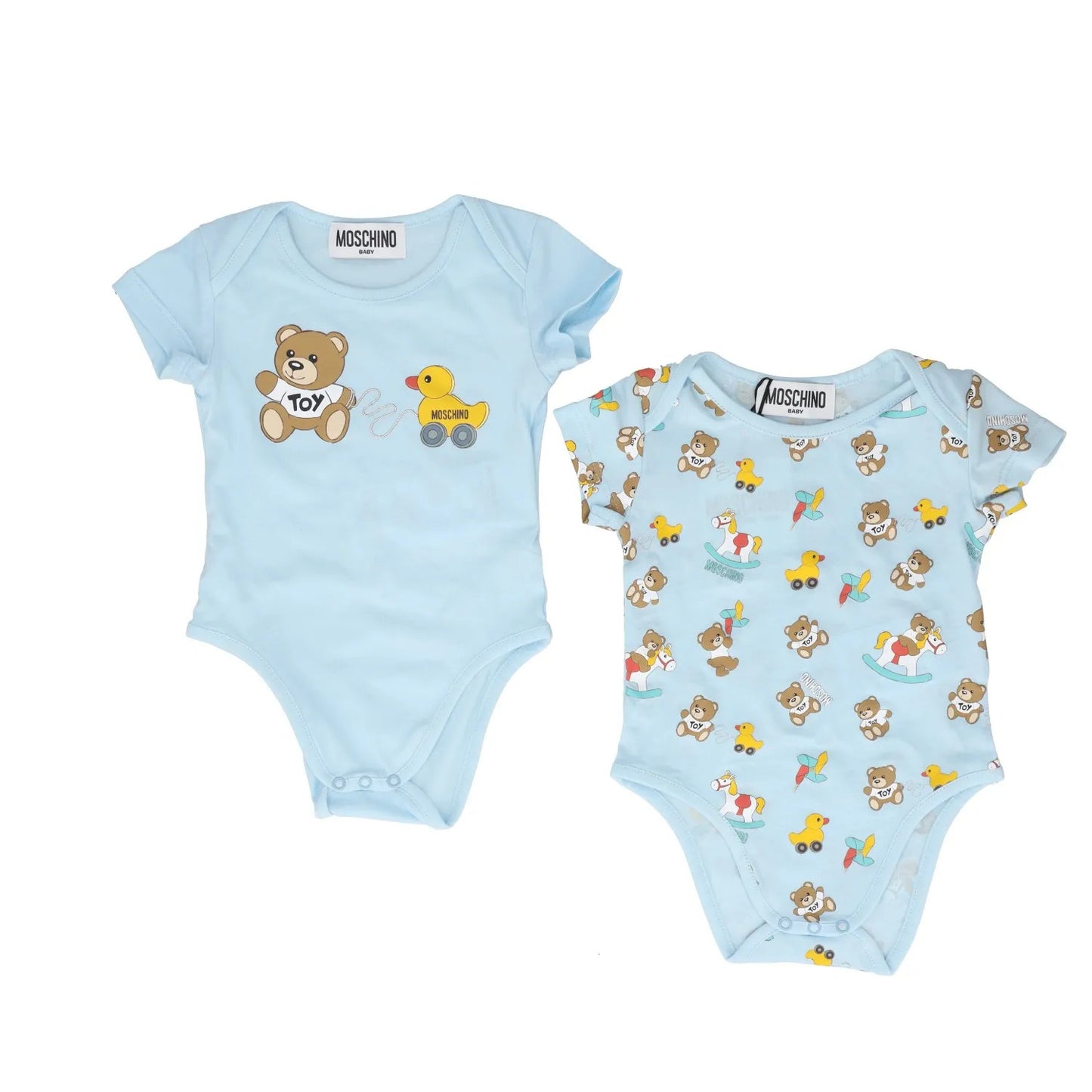 MOSCHINO Boys Toy Bodysuit Gift Set Blue Outfit Graphic Print 1-3 Months RRP 121 — View 7