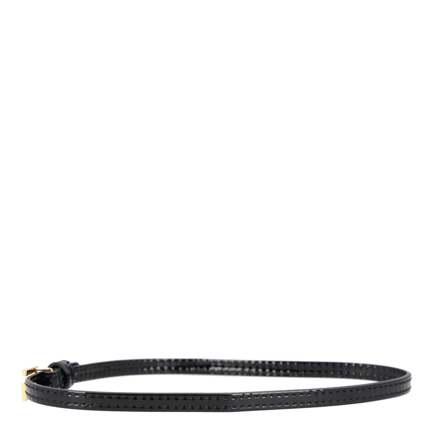 GUCCI Womens Bracelet Black Leather Gold Logo Thin G Logo RRP 225 — View 2