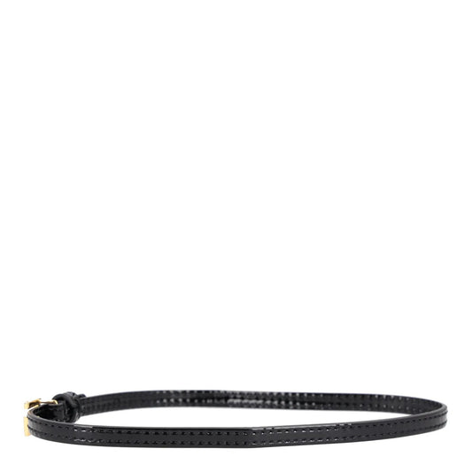 GUCCI Womens Bracelet Black Leather Gold Logo Thin G Logo RRP 225 — View 2