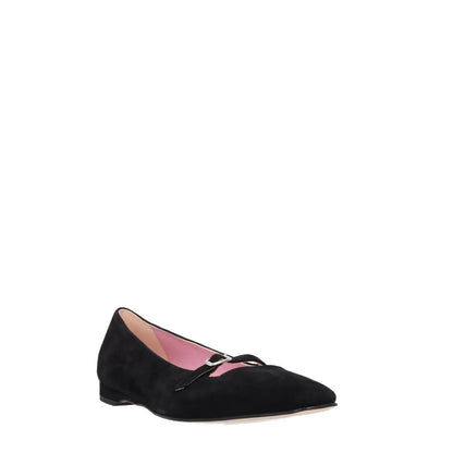 CAREL PARIS Womens Emilie 24 Ballet Flats Black Suede Leather Bow UK 5.5 RRP350 — View 2