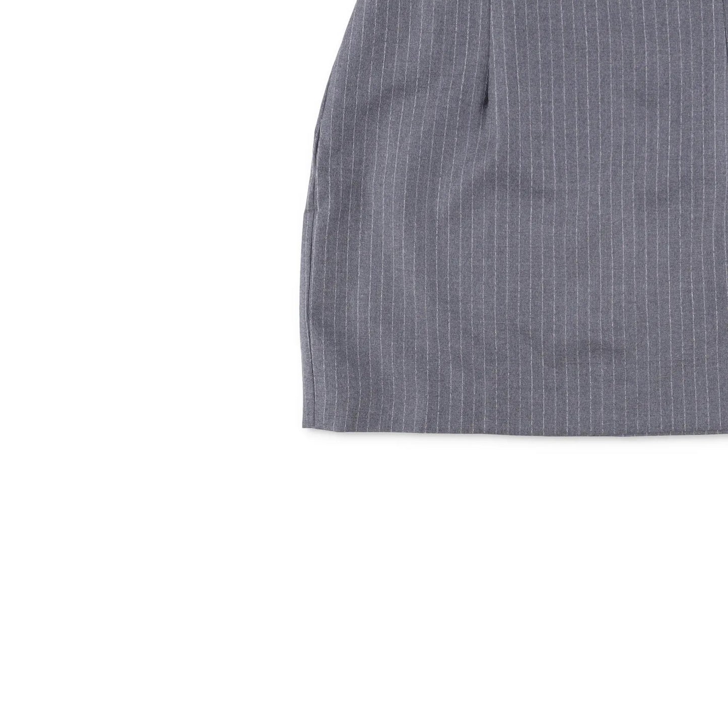 GAUGE81 Womens Mani Pinstripe Mini Skirt Grey Twill Short Size 42 RRP 295 — View 3