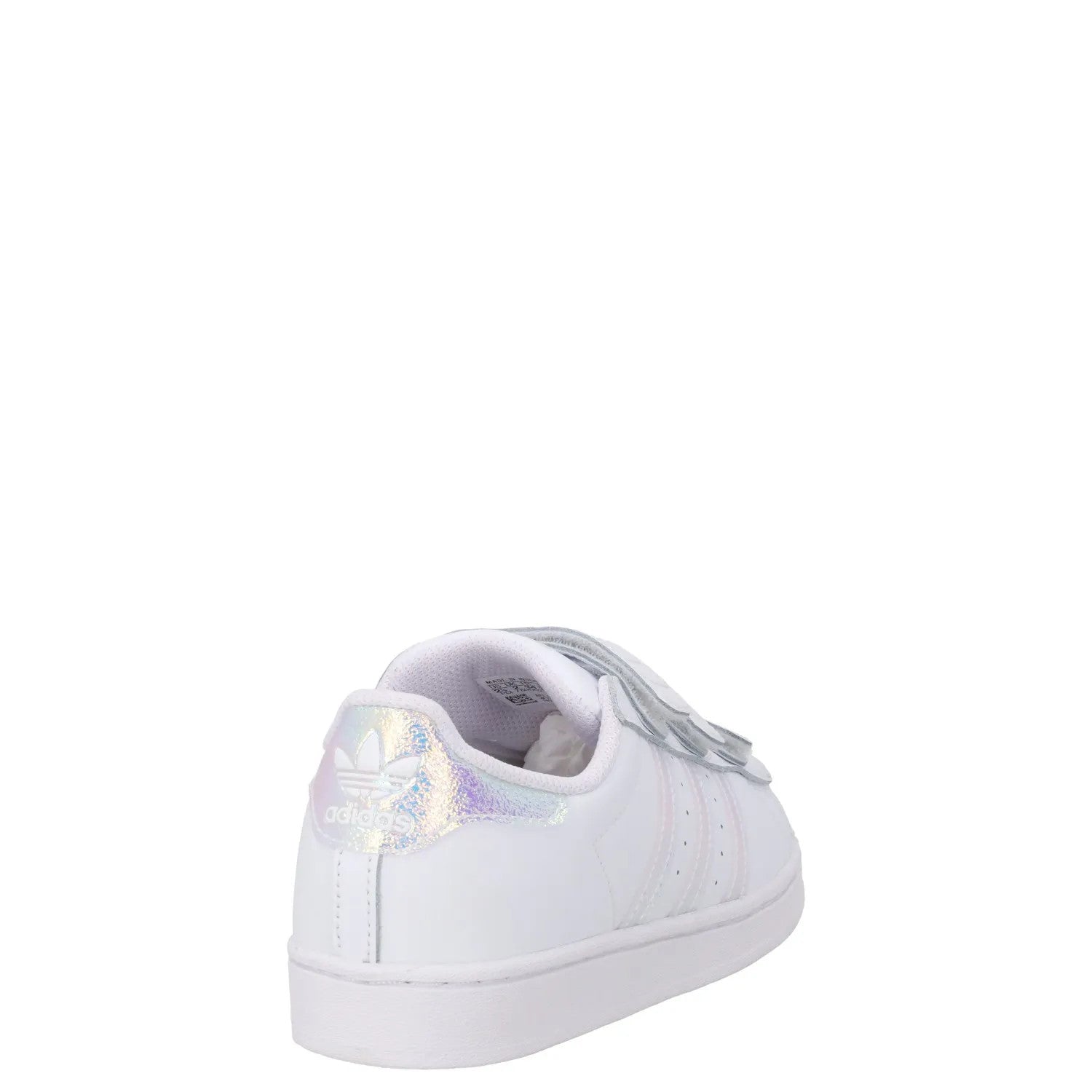 ADIDAS Girls Superstar Sneaker Leather Low Top White Trainers EU 34 RRP 55 — View 6