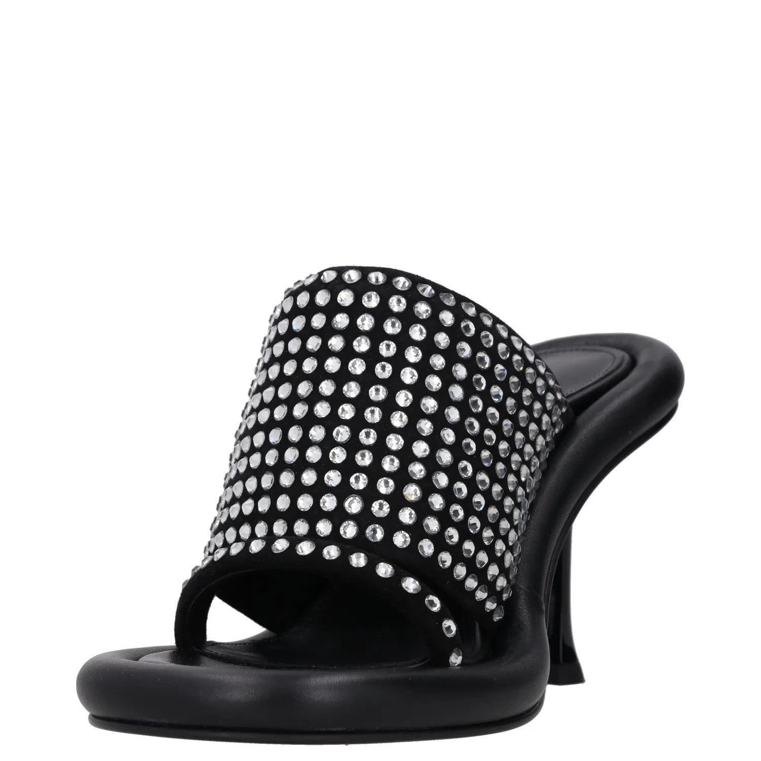 JW ANDERSON Womens Heels Black Leather Studded Open Toe Slip On UK 5 RRP 600 — View 3