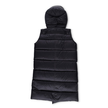 RICK OWENS Nylon Puffer Jacket Long Hooded Gilet Black Size EU 38 RRP1400 — View 11