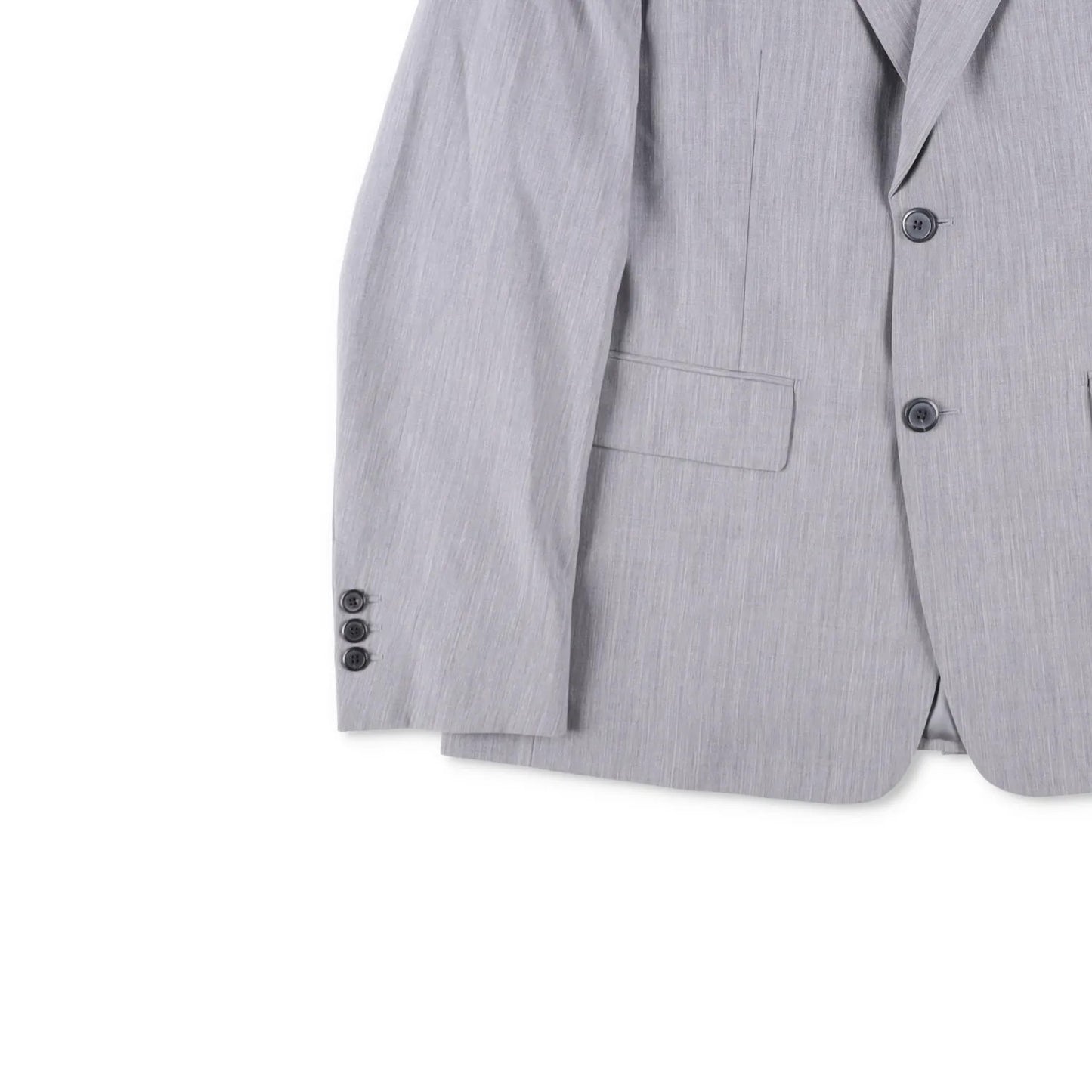 PRADA Mens Mohair Seta Suit Blazer Light Grey Double Breasted Size 50 RRP 2900 — View 3
