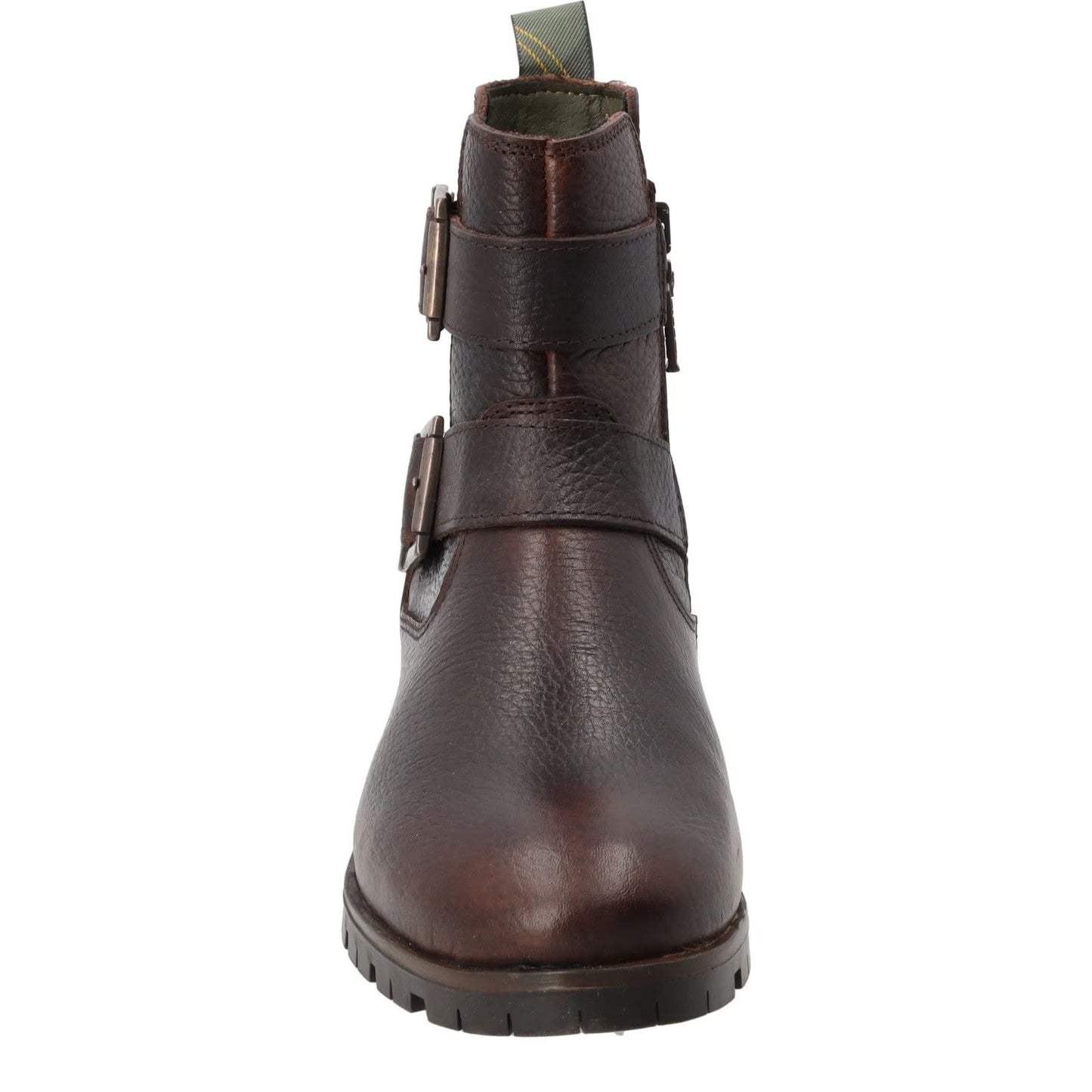 BARBOUR Womens Marina Ankle Boots Leather Brown Two Gold Buckles UK 4 RRP 140 — View 3