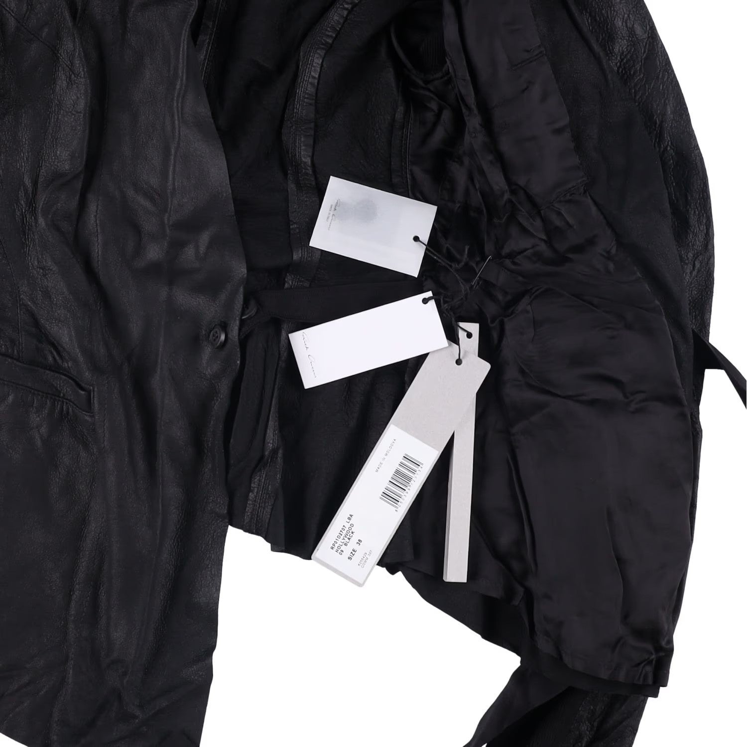 RICK OWENS Women Rick Jacket Blazer V-Neck Long Sleeve Black Size 38 RRP 1340 — View 9