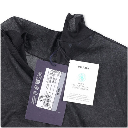 PRADA Womens Allinone Bodysuit High Neck Long Sleeve Fitted Black 38 RRP 770 — View 6