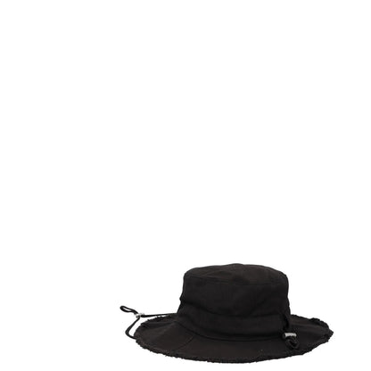 JACQUEMUS Unisex Jacqu Le Bob Artichaut Hat Black Logo Strap Size L RRP 125 — View 4