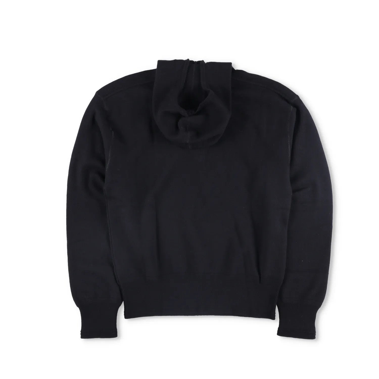 BURBERRY Mens Hoodie Quarter Zip Hooded Long Sleeve Black Wool Pullover M RRP990 — View 6