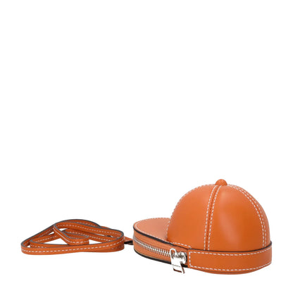J.W. ANDERSON Womens Nano Cap Crossbody Bag Leather Ginger Size S RRP 295 — View 5