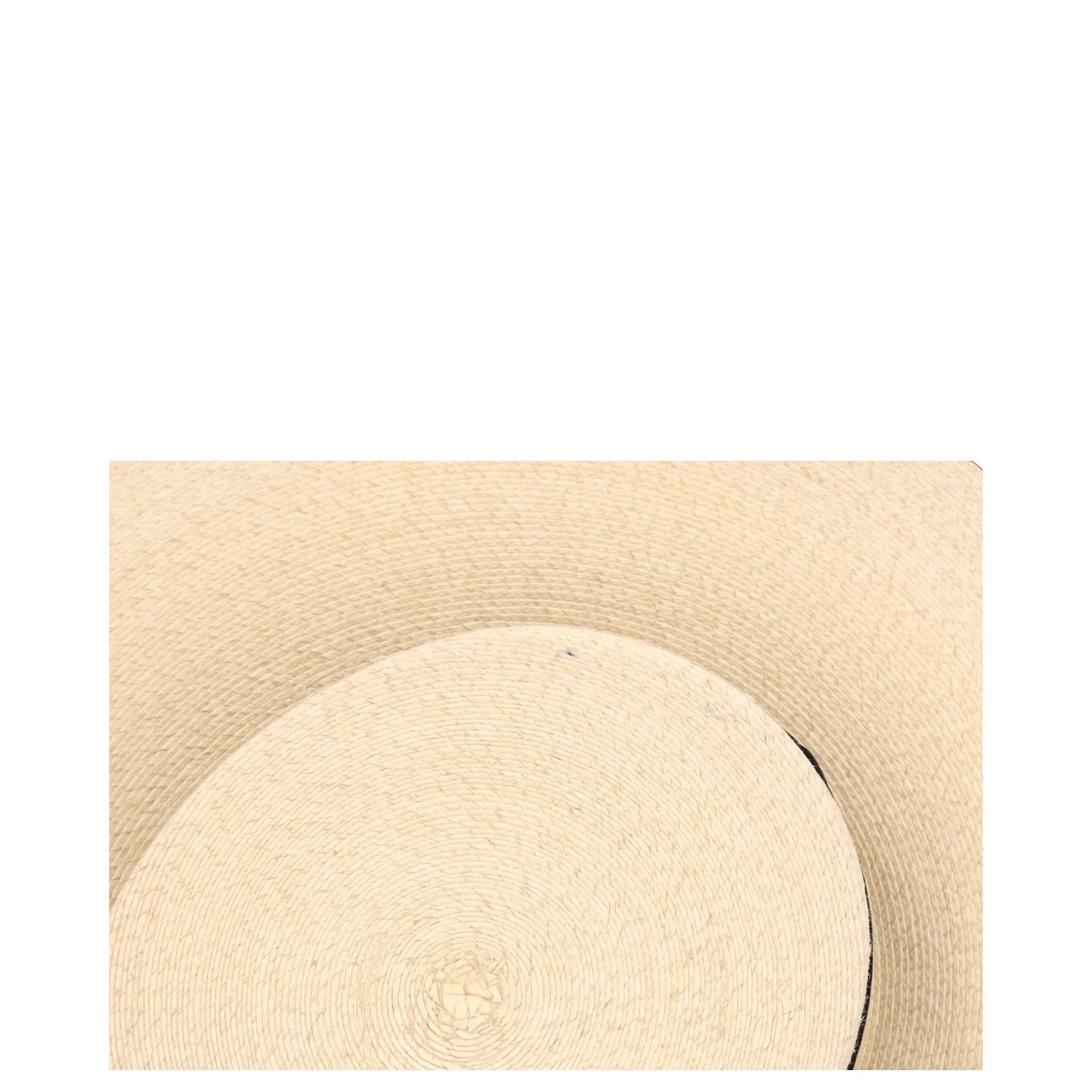 ELIURPI Womens Hat Beige Straw Boater Hat Black Strap Summer Size M RRP 300 — View 8