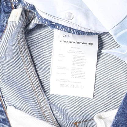 ALEXANDER WANG Womens Blue Denim Jeans Relaxed Straight Leg Size 27 RRP 445 — View 8
