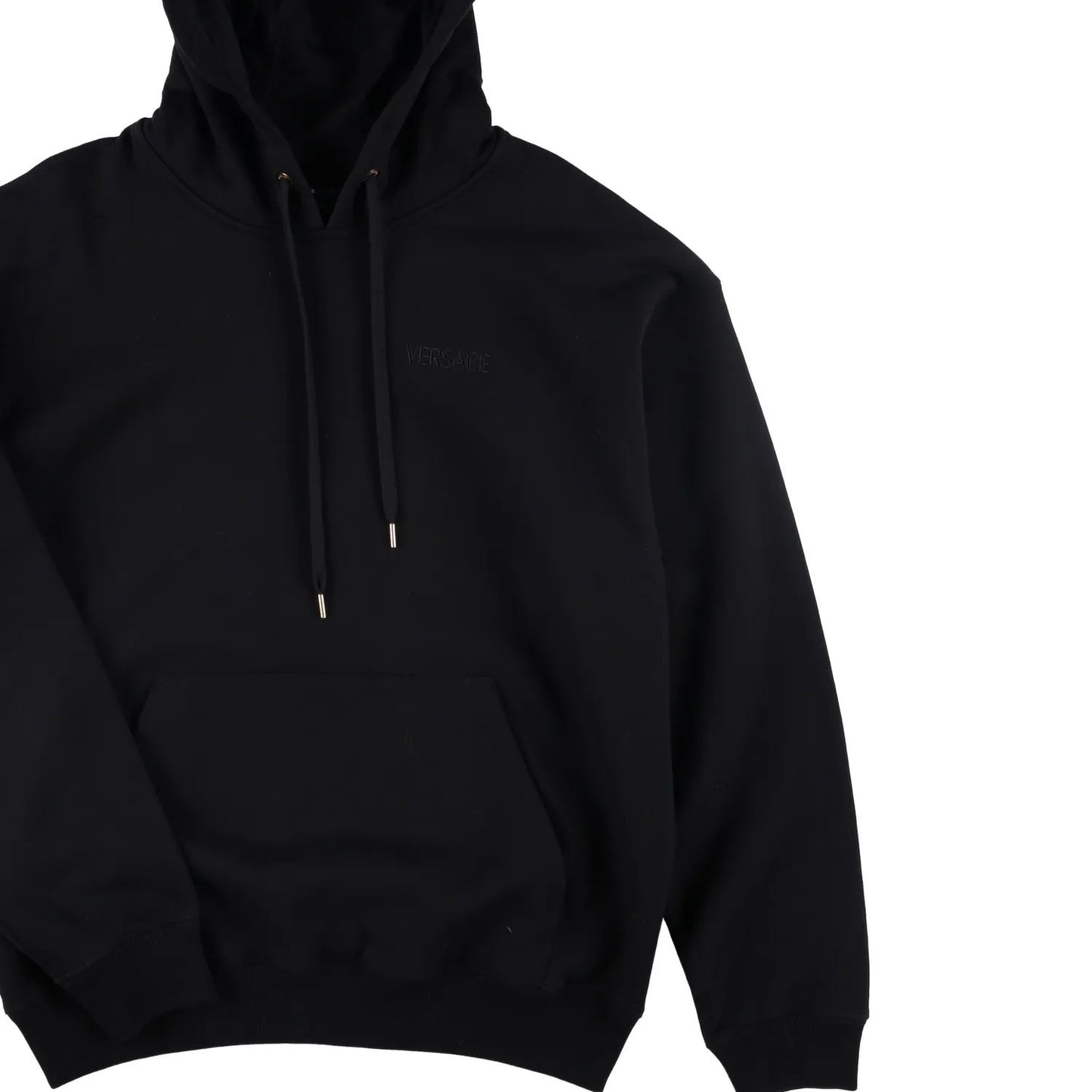 VERSACE Mens Sweatshirt Brushed Sweat Fabric Versace Embroidery Black S RRP 885 — View 5