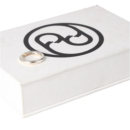 ALL BLUES Womens Ring Gold Sterling Silver Ring Gold Finish Size 58 RRP 150 — View 8