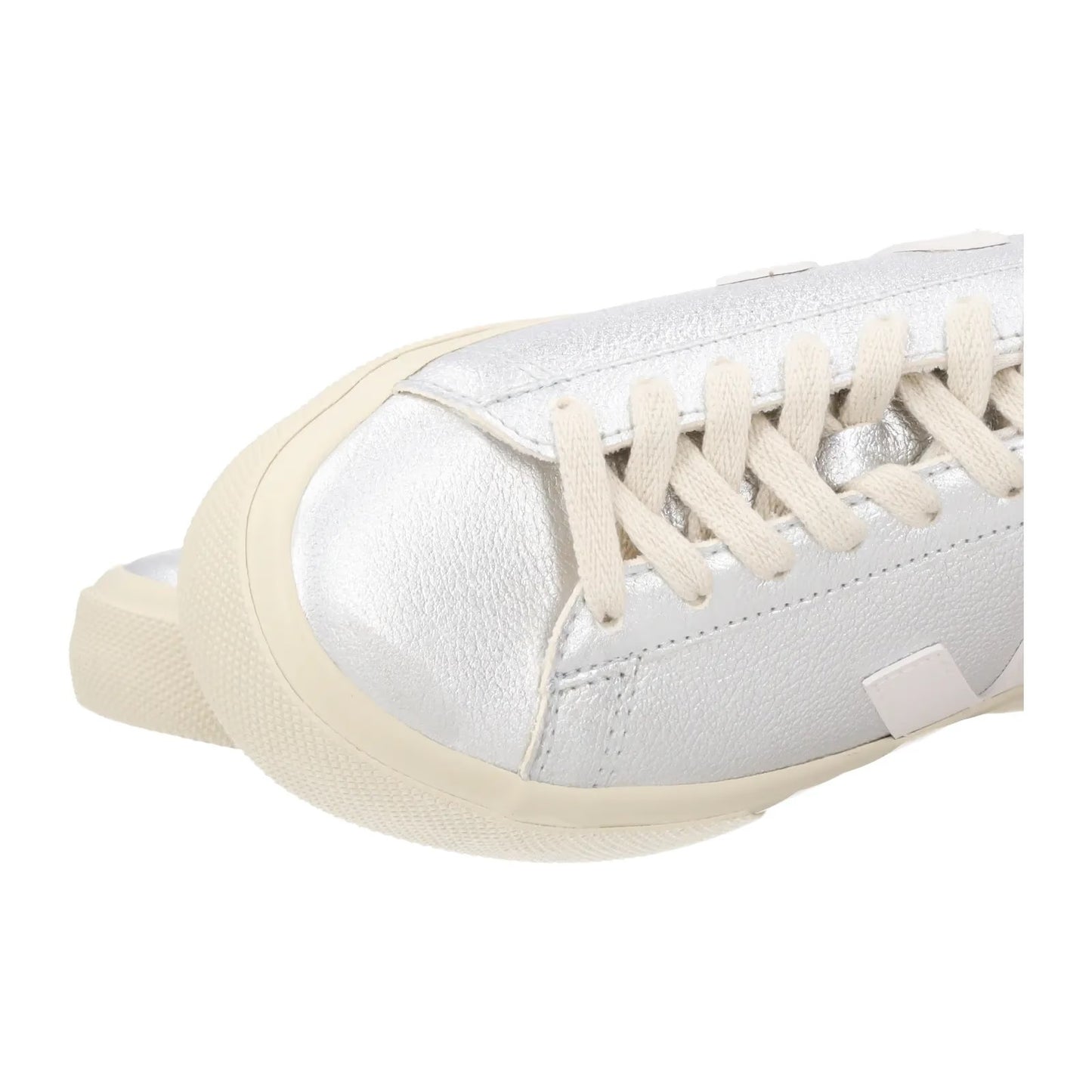 Veja Womens Campo Silver Metallic Sneakers Low Top Lace Up UK 10 RRP 119 — View 10