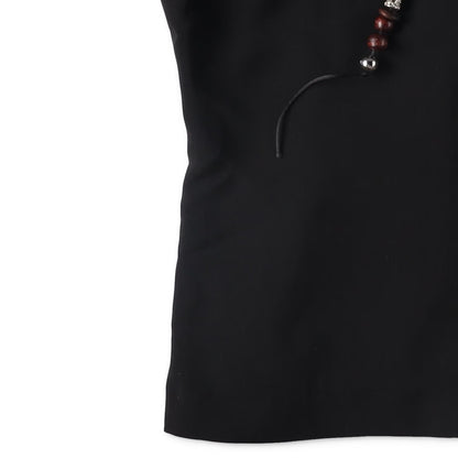 16ARLINGTON Womens Solarte Strap Beads Cut Out Top Black Size 8 RRP 455 — View 6