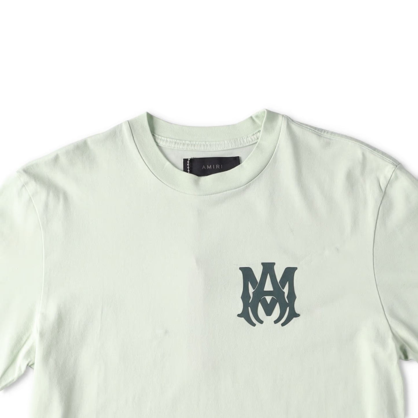 AMIRI Mens Ma Logo T-Shirt Crew Neck Short Sleeve Cotton Green XS RRP 370 — View 3