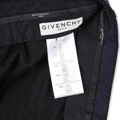 GIVENCHY Mens Trousers Black Straight Leg Button Closure Wool Blend 46 RRP 600 — View 7